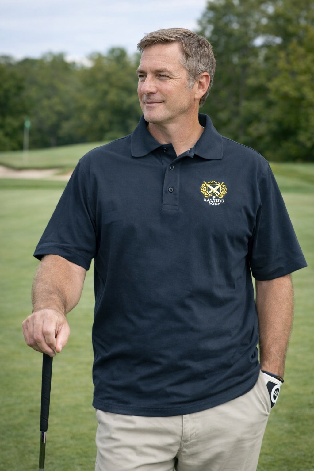 Saltire Golf Mens Traditional Polo