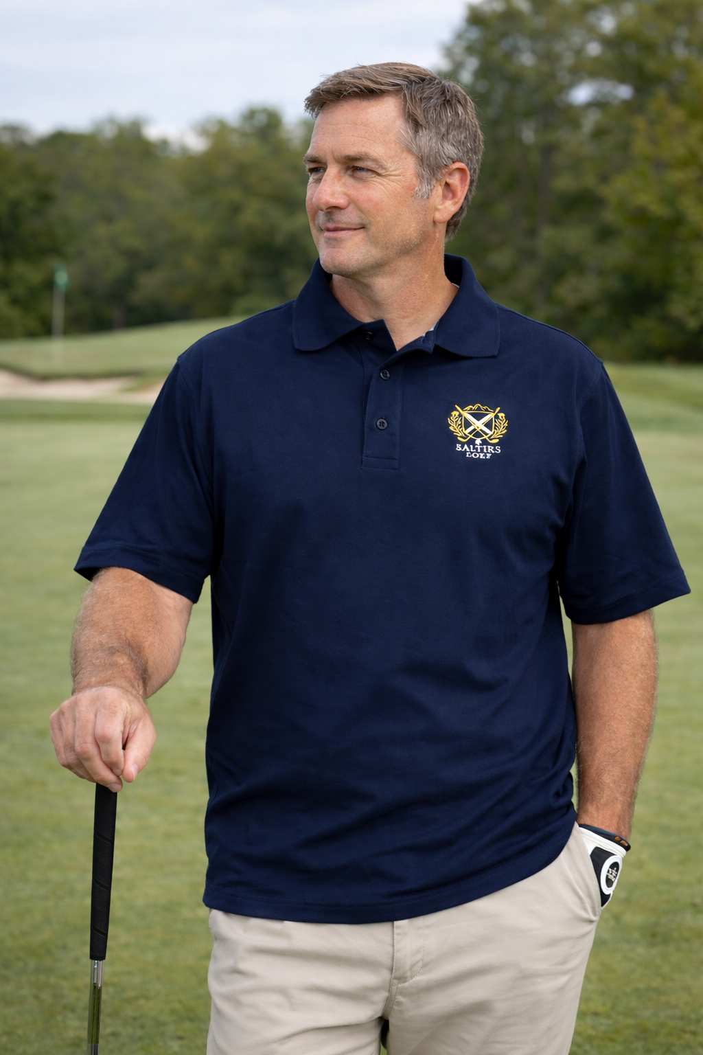 Saltire Golf Mens Traditional Polo