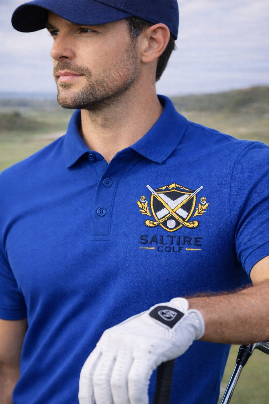 Saltire Golf Mens Limited Edition Nightfall Polo