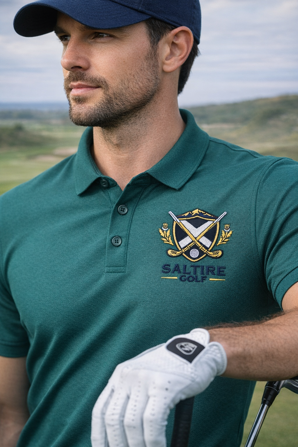 Saltire Golf Mens Limited Edition Nightfall Polo