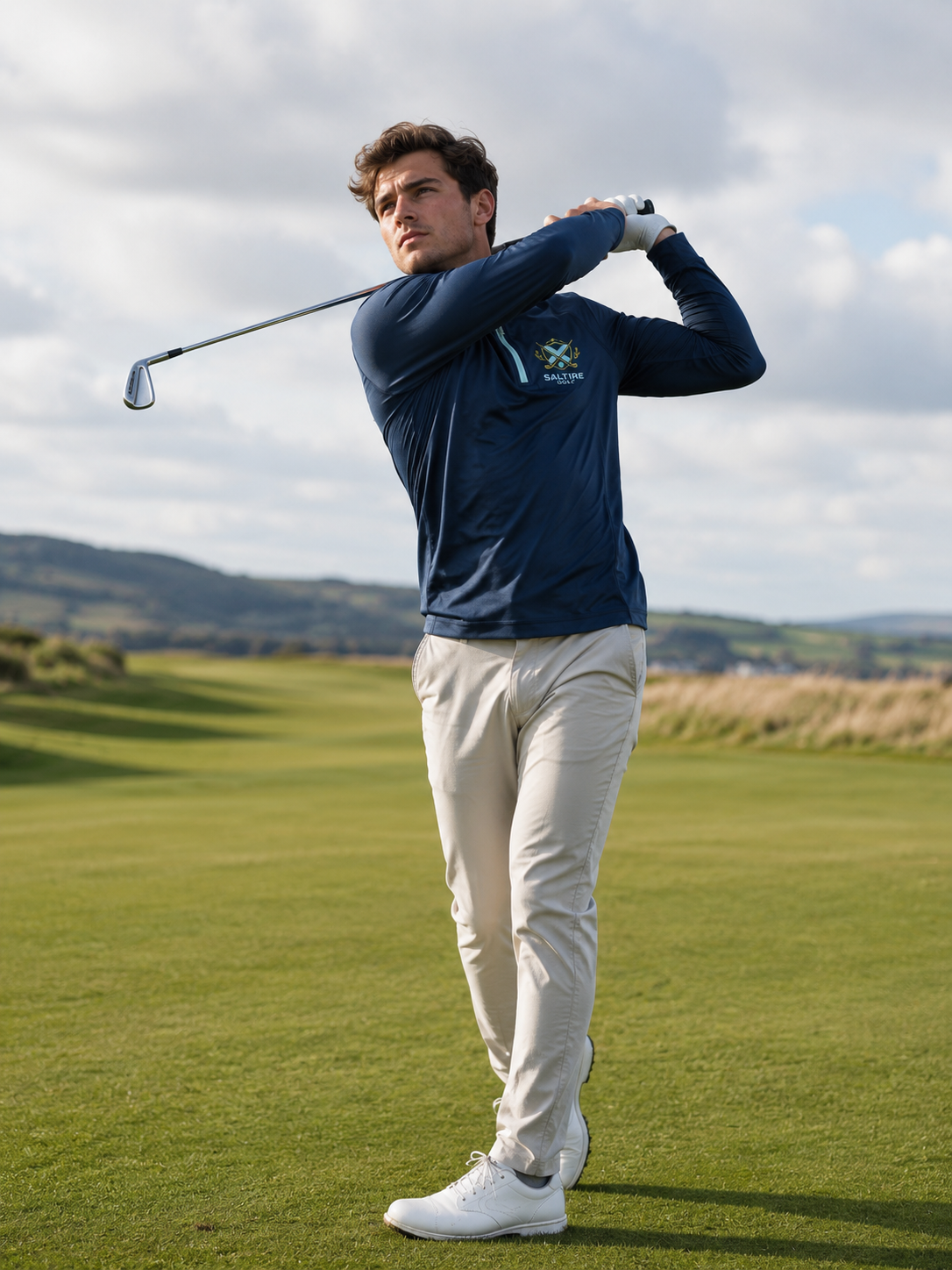 Saltire Golf Mens 1/4 Performance Zipper