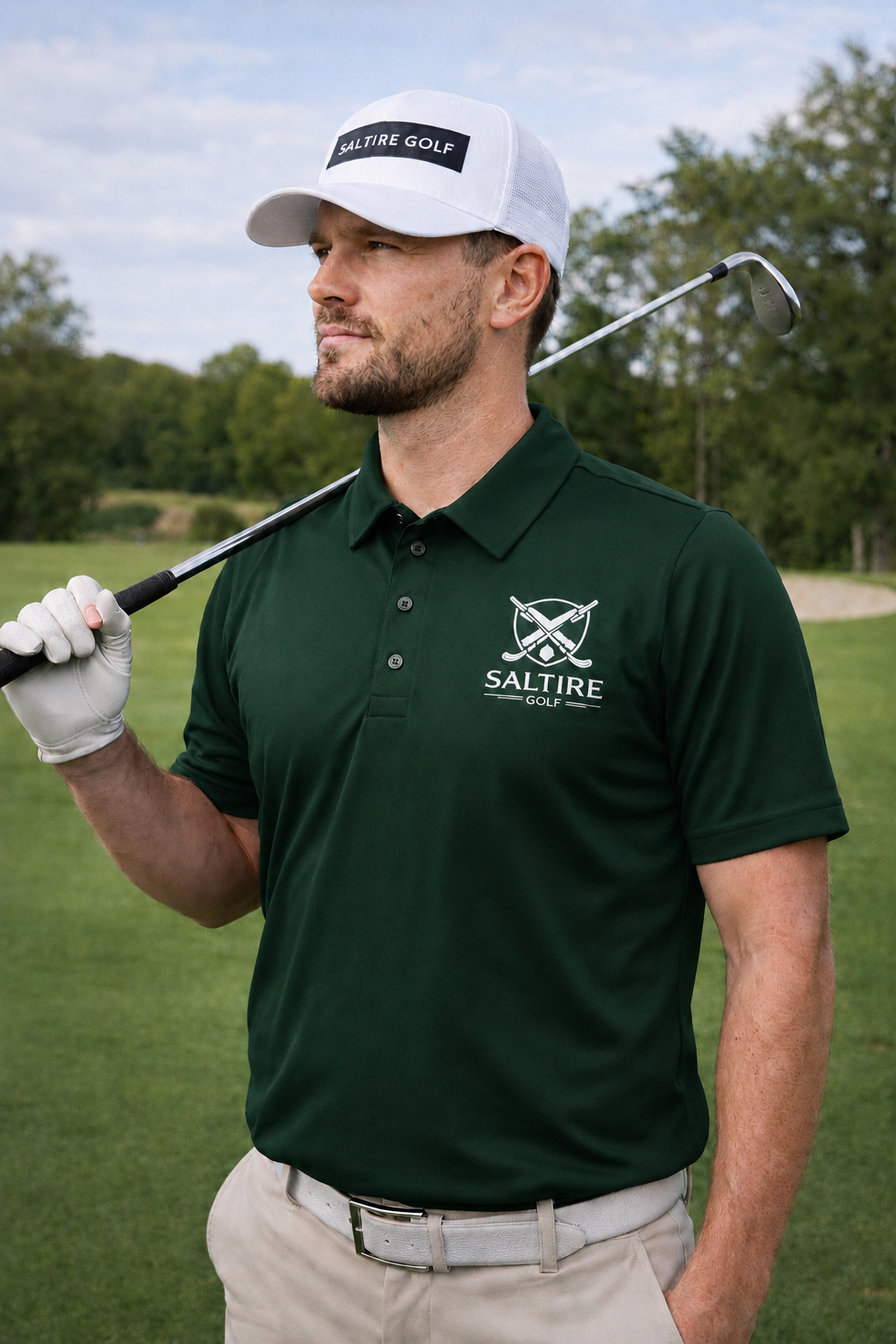 Saltire Golf Mens Course Polo