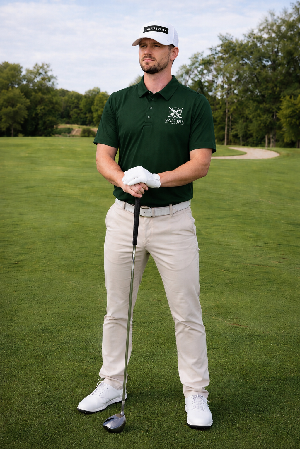 Saltire Golf Mens Course Polo