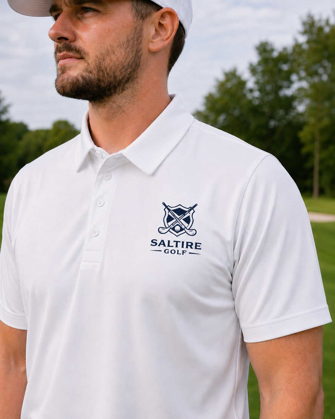 Saltire Golf Mens Course Polo