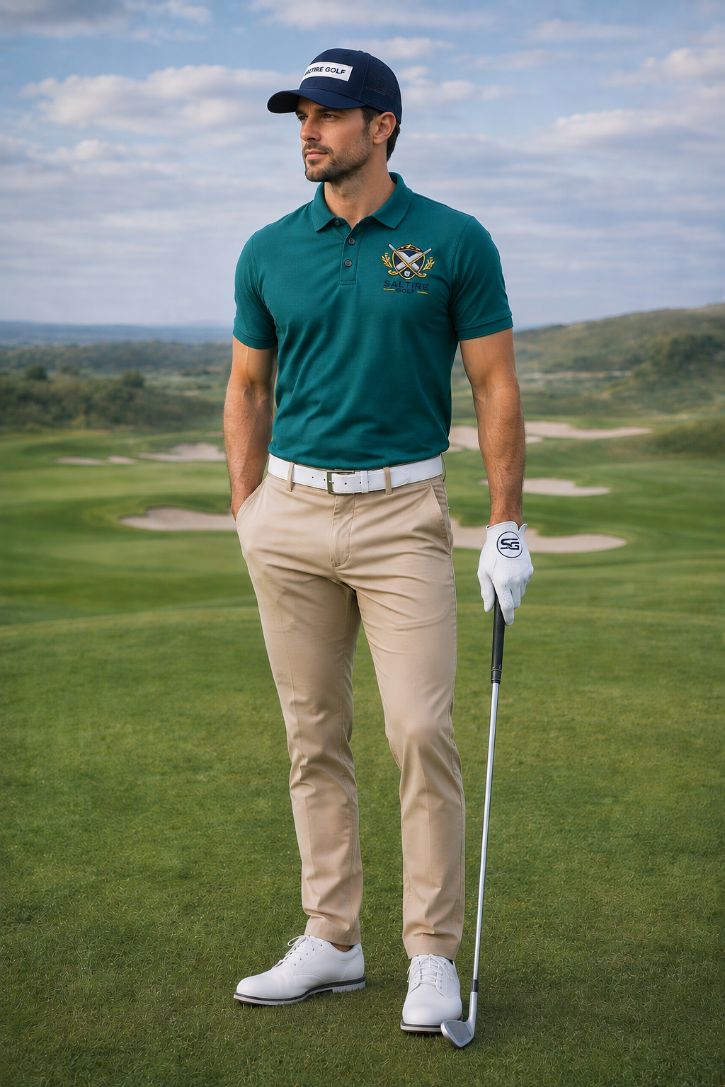 Saltire Golf Mens Limited Edition Nightfall Polo